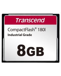 Transcend 8GB INDUSTRIAL TEMP CF180I CF CARD, (MLC) paměťová karta (SLC mode), 85MB/s R, 70MB/s W