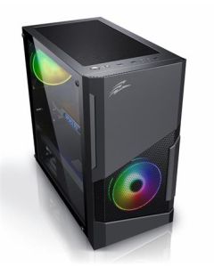 EVOLVEO M5, case mATX, 2x USB2.0 / 1x USB3.0 / 3x120mm LED / černý s průhlednou bočnicí