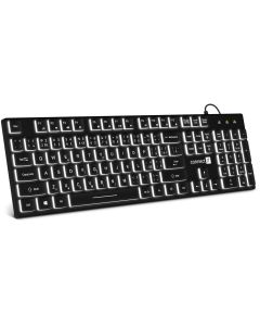 CONNECT IT Chocolate WhiteStar kancelářská podsvícená klávesnice (CZ + SK verze) BLACK