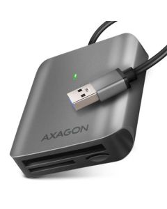 AXAGON CRE-S3, hliníková vysokorychlostní USB-A 3.2 Gen 1 čtečka paměťových karet. 3 sloty, UHS-II