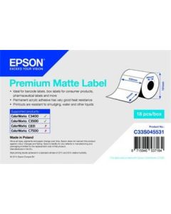 EPSON Premium Matte Label - Die-cut Roll: 102mm x 51mm, 650 labels