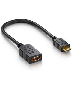 PremiumCord Flexi adaptér HDMI Typ A samice - mini HDMI Typ C samec pro ohebné zapojení