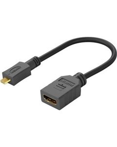 PremiumCord Flexi adaptér HDMI Typ A samice - micro HDMI Typ D samec pro ohebné zapojení
