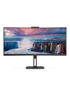 AOC LCD CU34V5CW 34" zakřivený VA/3440x1440@100Hz/1ms/300cd/HDMI/DP/4xUSB/USB-C/Webcam/Repro/HAS/VESA