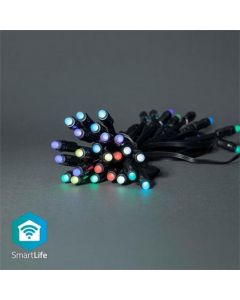 Nedis WIFILP01C48 SmartLife světelný řetěz | Wi-Fi | RGB | 48 LED's | 10.80 m | Android™ / IOS