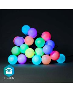 Nedis WIFILP03C20 SmartLife světelný řetěz | Wi-Fi | RGB | 20 LED's | 10 m | Android™ / IOS
