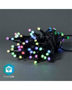 Nedis WIFILX01C42 SmartLife světelný řetěz | Tětiva | Wi-Fi | RGB | 42 LED's | 5.00 m | Android™ / IOS