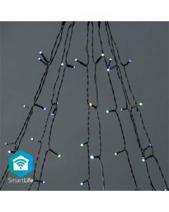 Nedis WIFILXT01C180 SmartLife světelný řetěz | Strom | Wi-Fi | RGB | 180 LED's | 10 x 2 m | Android/IOS