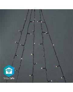 Nedis WIFILXT11W200 SmartLife světelný řetěz | Strom | Wi-Fi | Teplá Bílá | 200 LED's | 5 x 4 m | Android/IOS
