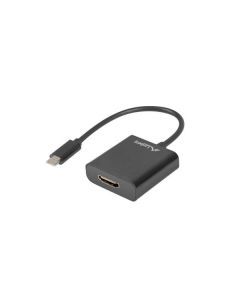 LANBERG USB-C(M) 3.1 na HDMI(F) adaptér kabel 15CM (Displayport ALT MODE) černý  
