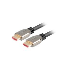 LANBERG Ultra High Speed HDMI 2.1 kabel, 48 Gbps, 8K@60Hz, 5K@120Hz, délka 0,5m, černý, zlacené konektory