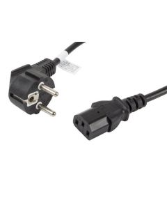 LANBERG CEE 7/7 na IEC 320 C13 POWER CORD 1.8M VDE černý  