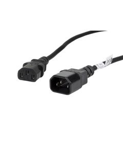 LANBERG IEC 320 C13 na C14 kabel 1.8M VDE černý