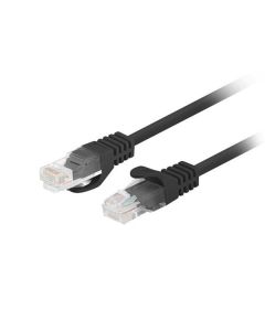 LANBERG Patch kabel CAT.5E UTP 0.25M černý Fluke Passed  
