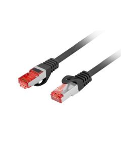 LANBERG Patch kabel CAT 6 S-FTP, AWG 26/7, LSZH, měď, černý, 1,5m