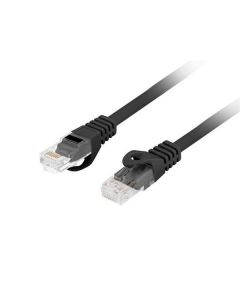 LANBERG Patch kabel CAT.6 UTP LSZH CU 1M černý Fluke Passed  