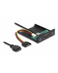 Delock 3.5” USB 3.2 Gen 1 přední panel 2 x USB Type-C™ + 2 x USB Typ-A