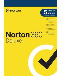 NORTON 360 DELUXE 50GB +VPN 1 uživatel pro 5 zařízení na 2  roky
