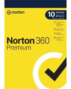 NORTON 360 PREMIUM 75GB +VPN 1 uživatel pro 10 zařízení na 2 roky                            