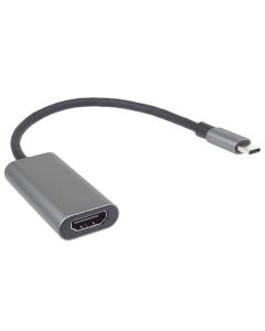PremiumCord Převodník USB-C na HDMI, rozlišení 4K a FULL HD 1080p, kovové pouzdro