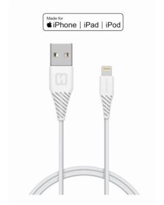 SWISSTEN DATOVÝ KABEL TPE USB / LIGHTNING MFi 1,2 M BÍLÝ