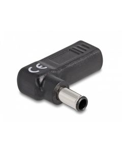 Delock Adaptér na kabel na nabíjení laptopu, ze zásuvky USB Type-C™ na zástrčku Sony 6,0 x 4,3 mm, úhlový 90°