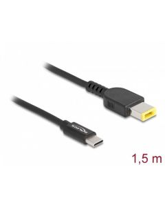 Delock Nabíjecí kabel pro laptop, ze zástrčky rozhraní USB Type-C™ na zástrčku Lenovo 11,0 x 4,5 mm