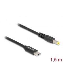 Delock Nabíjecí kabel pro laptop, ze zástrčky rozhraní USB Type-C™ na zástrčku 5,5 x 2,5 mm