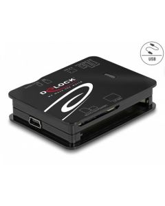 Delock Čtečka karet USB 2.0 pro paměťové karty CF / SD / Micro SD / MS / xD / M2