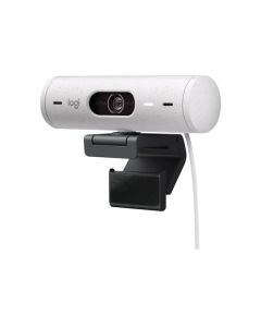 Logitech webkamera BRIO 500, Full HD, 4x zoom,RightLight 4 s HDR, bílá,USB-C