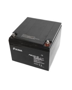 FUKAWA olověná baterie FWL 24-12 do APC/ AEG/ EATON/ Powerware/ 12V/ 24Ah/ životnost 10 let/ závit M5