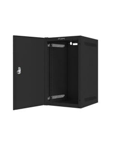 LANBERG RACK CABINET 10” WALL-MOUNT 9U/280X310 FOR SELF-ASSEMBLY WITH METAL DOOR BLACK   (FLAT PACK)