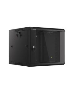 LANBERG RACK CABINET 19" WALL-MOUNTED 9U 570X600 FAST ASSEMBLY (FLAT PACK) BLACK  