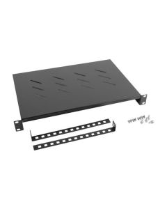 LANBERG 19" FIXED SHELF 1U/483X300MM MAX LOAD CAPACITY UP TO 25KG BLACK  