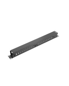 LANBERG 19" CABLE MANAGEMENT PANEL TYPE A 1U BLACK