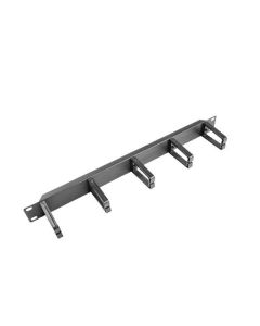 LANBERG 19" CABLE MANAGEMENT PANEL WITH 5 PLASTIC HOLDERS 1U - TYPE B BLACK  