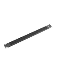 LANBERG 19" BRUSH PANEL 1U BLACK