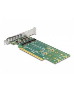 Delock Karta PCI Express 4.0 x16 na 4 x interní M.2 Key M 110 mm NVMe - rozvětvení - Low Profile