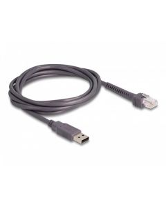 Delock Kabel z rozhraní RJ50 na USB 2.0 Typu-A ke čtečce čárových kódů, 2 m