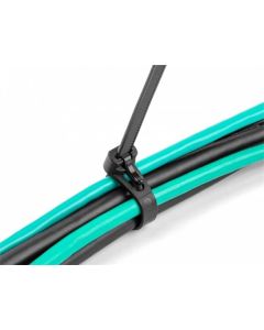 Delock Kabelové stahovací pásky pro opakované použití tepelně odolné D 300 x Š 7,6 mm 100 kusů černé 