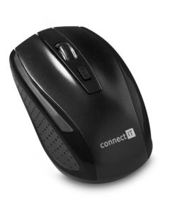 CONNECT IT Bezdrátová optická myš (+ 2x AAA baterie zdarma), černá