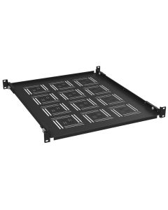 Solarix Police 19" 1U 550mm pevná BK úchyt na přední i zadní lišty UP-15-B