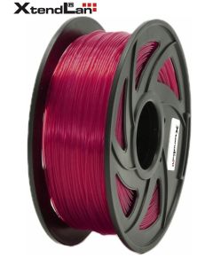 XtendLAN PETG filament 1,75mm průhledný červený 1kg