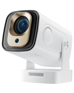 HELMER chytrý přenosný projektor SP 700/ Full HD/ 400 ANSI lm/ HDMI/ USB/ BT/ Wi-Fi/ Auto Focus/ Repro/ Android 13/ bílý