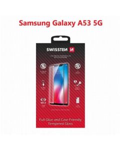 SWISSTEN OCHRANNÉ SKLO CASE FRIENDLY SAMSUNG A536 GALAXY A53 5G ČERNÉ