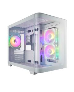 FSP S380-WA/Micro ATX/Transpar./Bílá