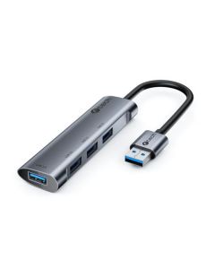 C-TECH HUB USB, UHB-U3-AL, 4x USB 3.2 Gen 1, hliníkové tělo
