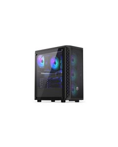 Endorfy skříň Signum 300 ARGB / 2xUSB 3.0 / 4x120mm fan PWM ARGB / mesh panel / tvrzené sklo / černá