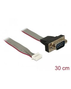 Delock Cable serial pin header female > 1 x DB9 male 2 mm pitch layout: twisted