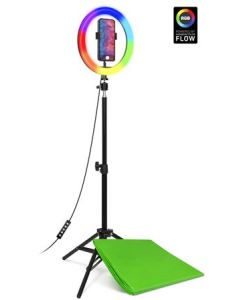 CONNECT IT Streaming Box Selfie10Ring kruhové 10" RGB LED světlo